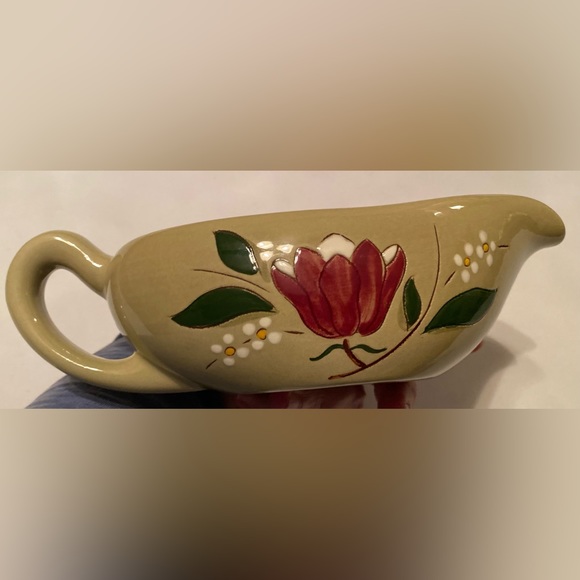 Stangl Pottery 'Magnolia' Gravy Boat Mid Century Modern - Picture 5 of 12